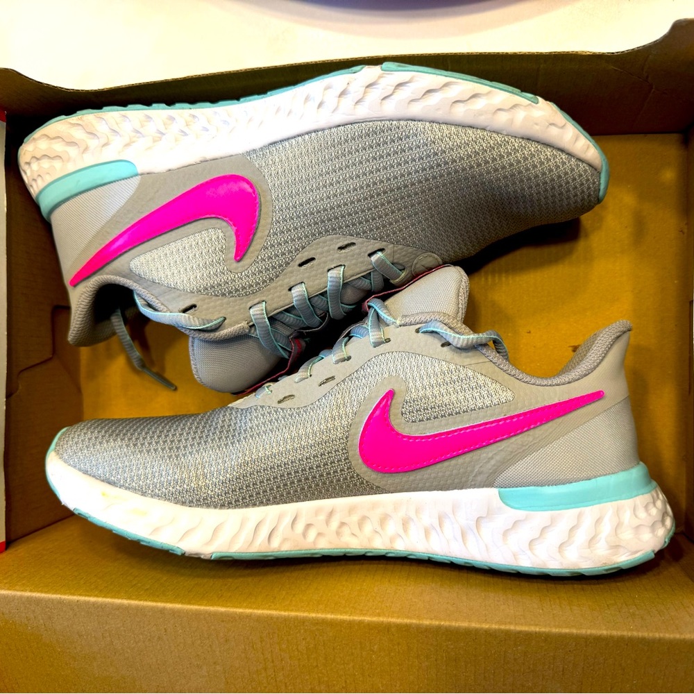 Nike Revolution Running Shoes, Size 8